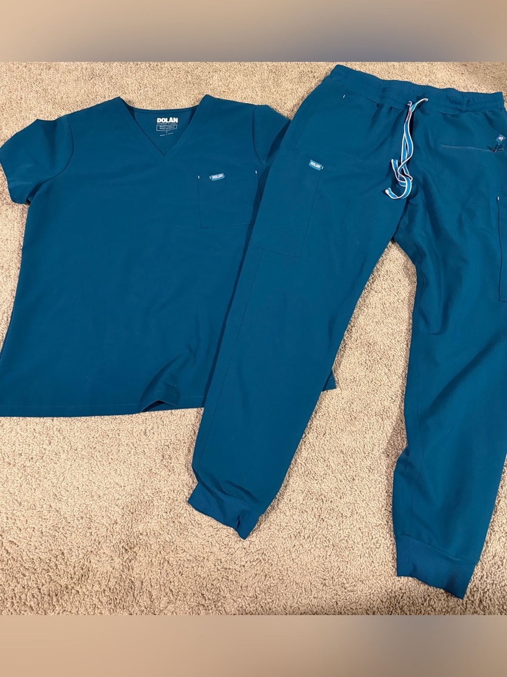 Dolan Caribbean Blue Jogger Scrub Pants